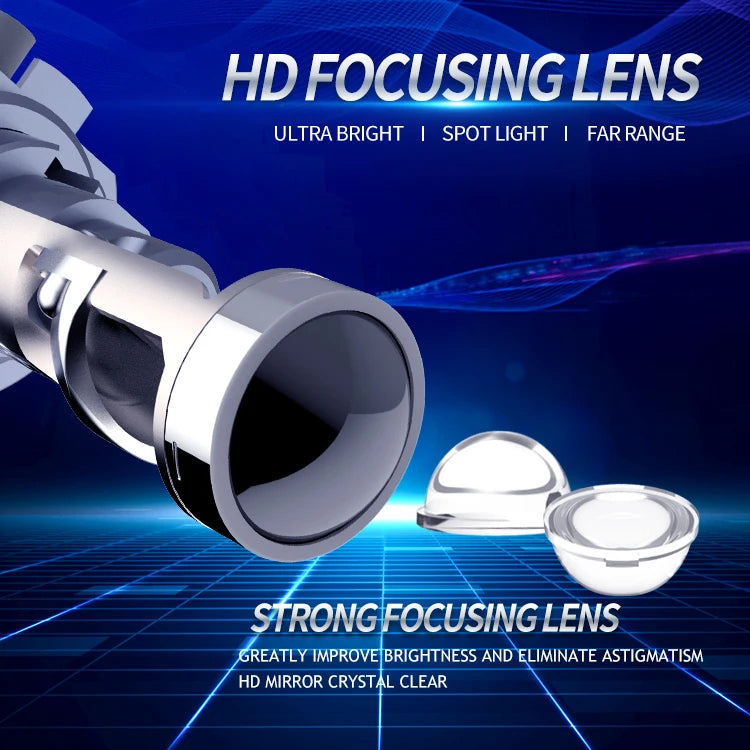 Xenplus Hight Quality P4 6500K 12V 24V H4/H7/H11/9005/9006 Mini Projector Lens 56W Laser Led Projector Headlights for Car