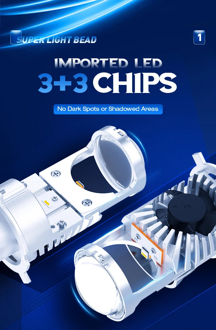 Xenplus 9~32V Low Beam 60W High Beam 70W 18000Lm Recessed Linear Led Spotlight With Anti Glare Lens Car Headlight