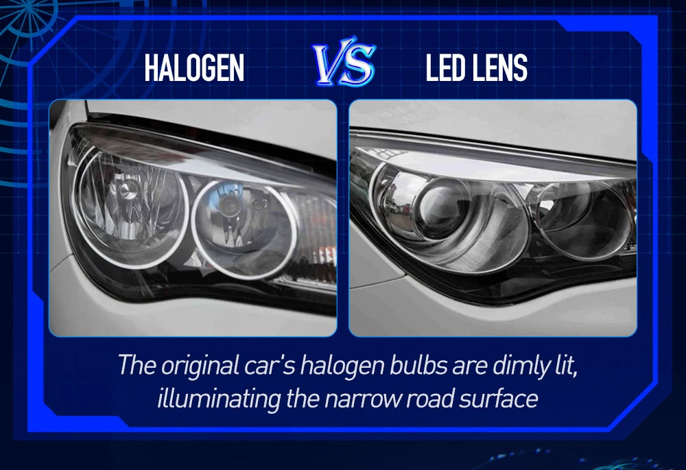 XENPLUS LP23 2.5 INCH 110W RHD/LHD 12V 10000LM 6000K IP68 H4 Led Light Car Led Headlight Bulb Led Projector Lens