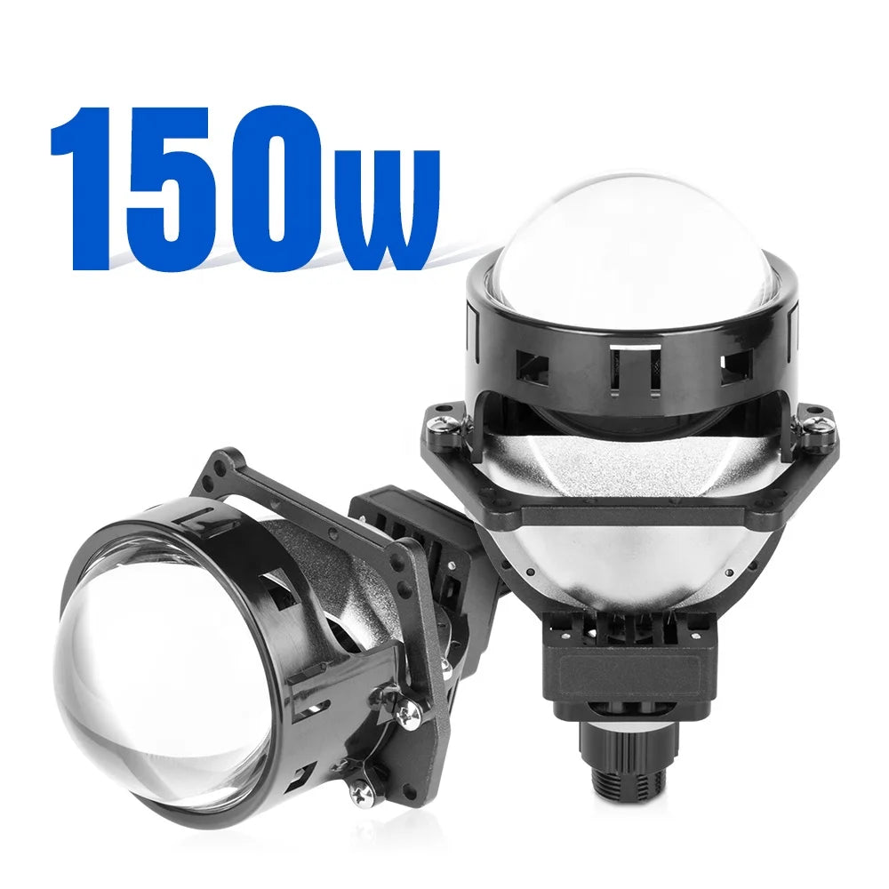 XENPLUS LP30 3-Inch 150W 50000LM Bi LED Projector Lens Non-Destructive for RHD/LHD Hot Sale 12V Car Accessory for All Cars