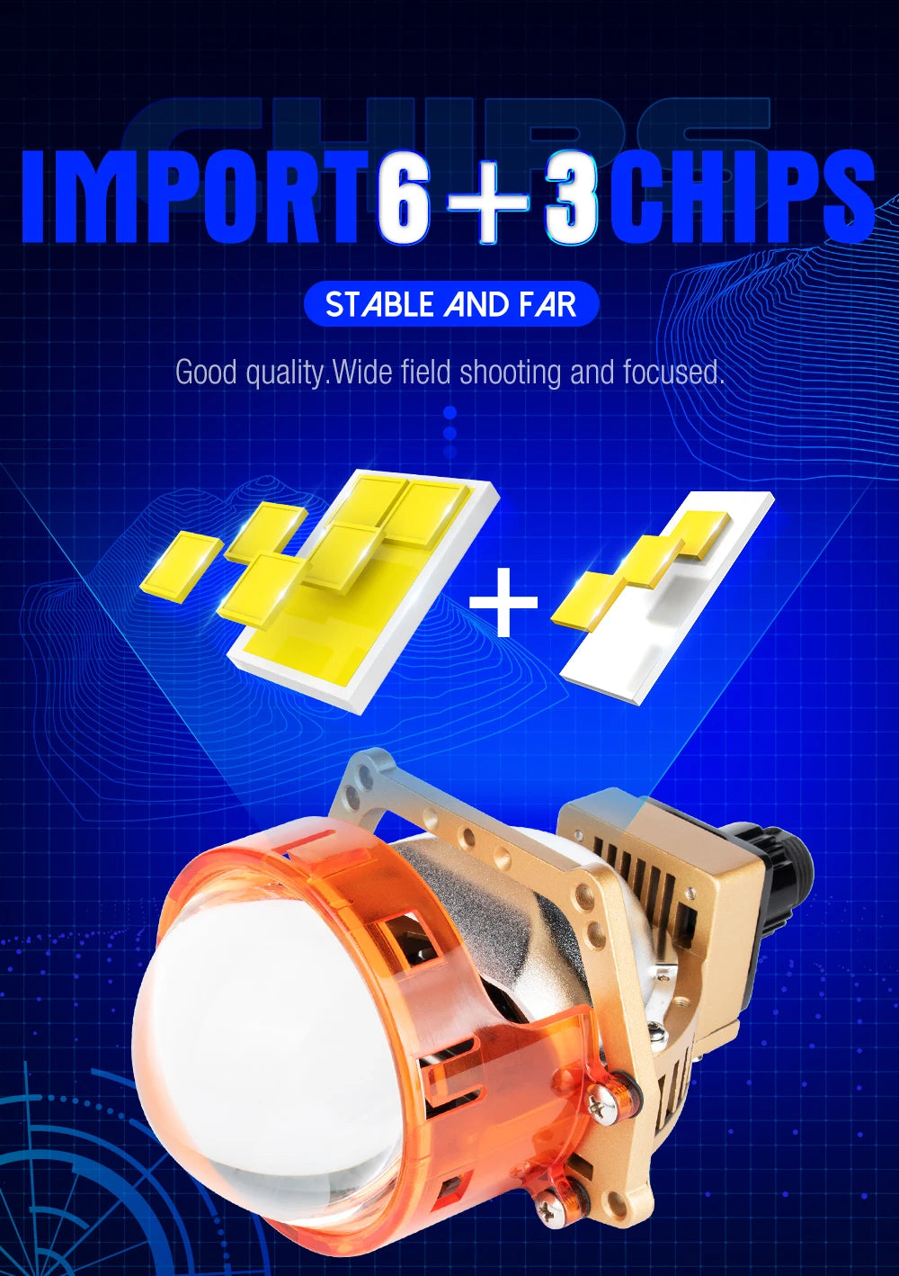 XENPLUS LOW PRICE LP31 3 INCH 110W RHD/LHD 12V 40000LM 6000K IP68 Car Fog Light Bi Led Projector Lens