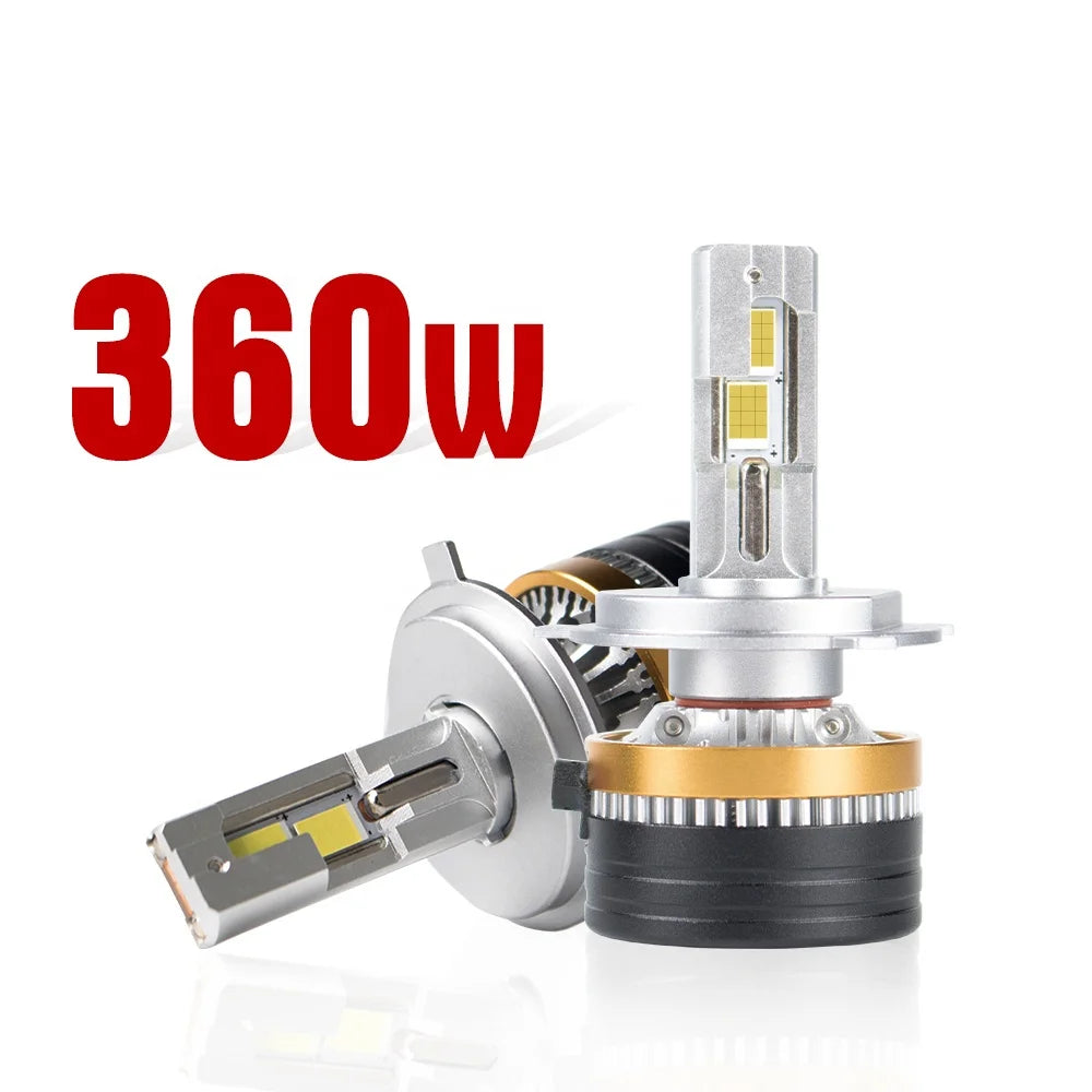 Xenplus 360w 50000lm Car Light Bulb H11 H7 Led 9006 Canbus Auto Accessories 360 12v 9007 Luces Focos Kit 9005 H4 Led Headlights