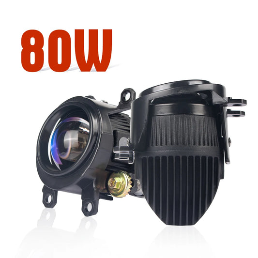 XENPLUS New LF13 Led Headlights 2.0 Inch Led Fog Lamp Lens White Light Yellow Light 6000k 3000k Bi Led Projector Fog Light Lens