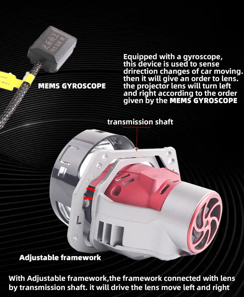 XENPLUS Wholesale LP40 New Generation Bi-led Projector 3.0 Inch With Smart Afs System Led Car Headlight Lens