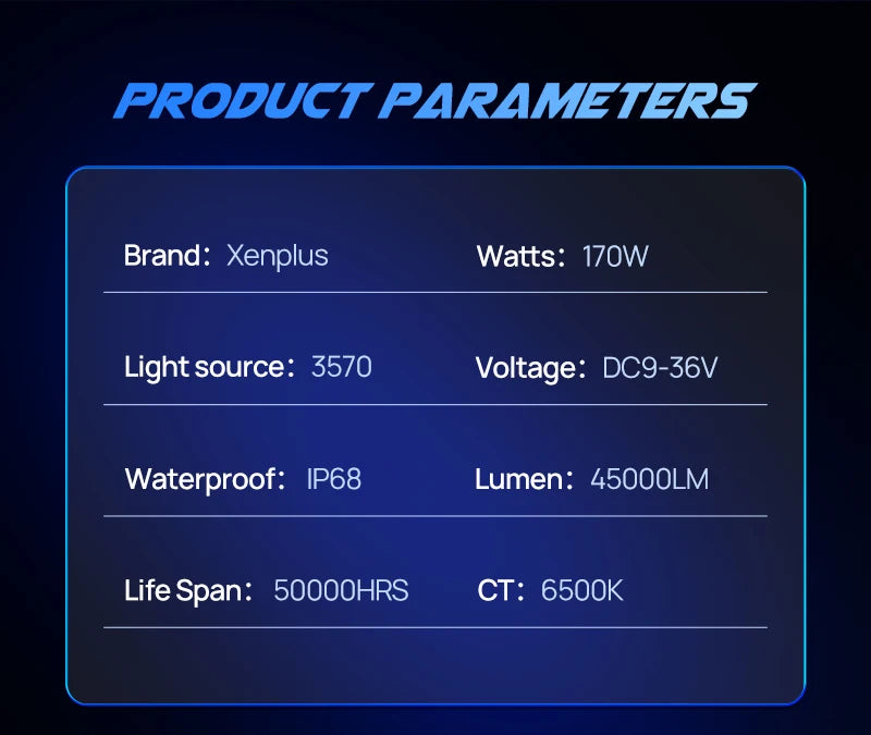 XENPLUS High Power CA4 170W 45000LM 6500K H1 H4 H7 H11 H13 9004 9005 9006 9007 9012 LED Headlights H7 Headlight Bulb