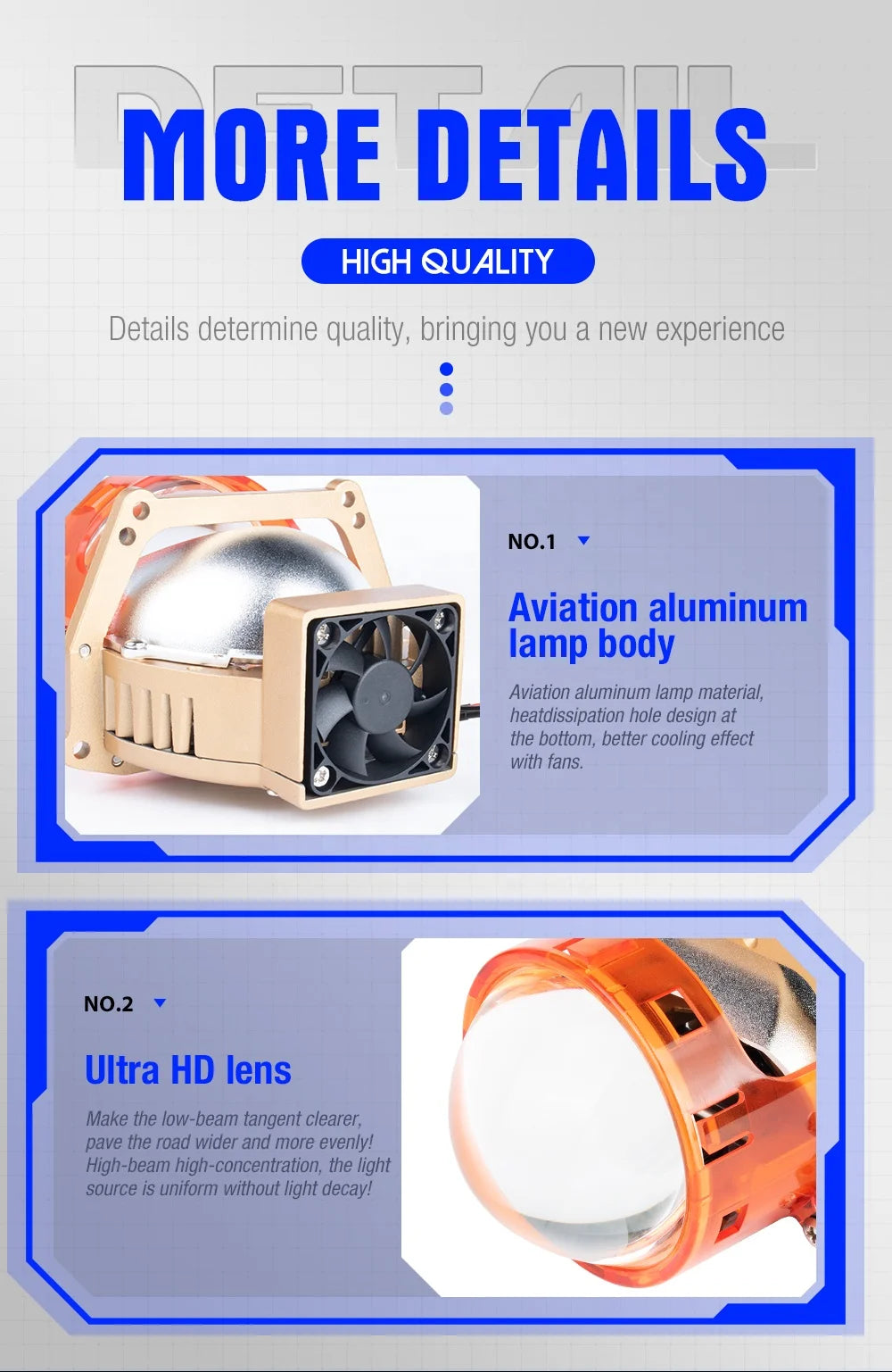 XENPLUS LOW PRICE LP31 3 INCH 110W RHD/LHD 12V 40000LM 6000K IP68 Car Fog Light Bi Led Projector Lens