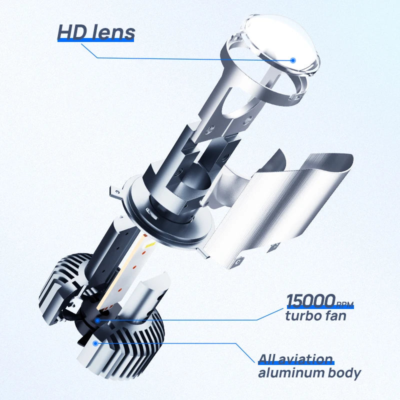 Xenplus 60W 20000LM 6000K for P10 Mini Projector Lens With High Power Led Mini Lens Led Project Lens