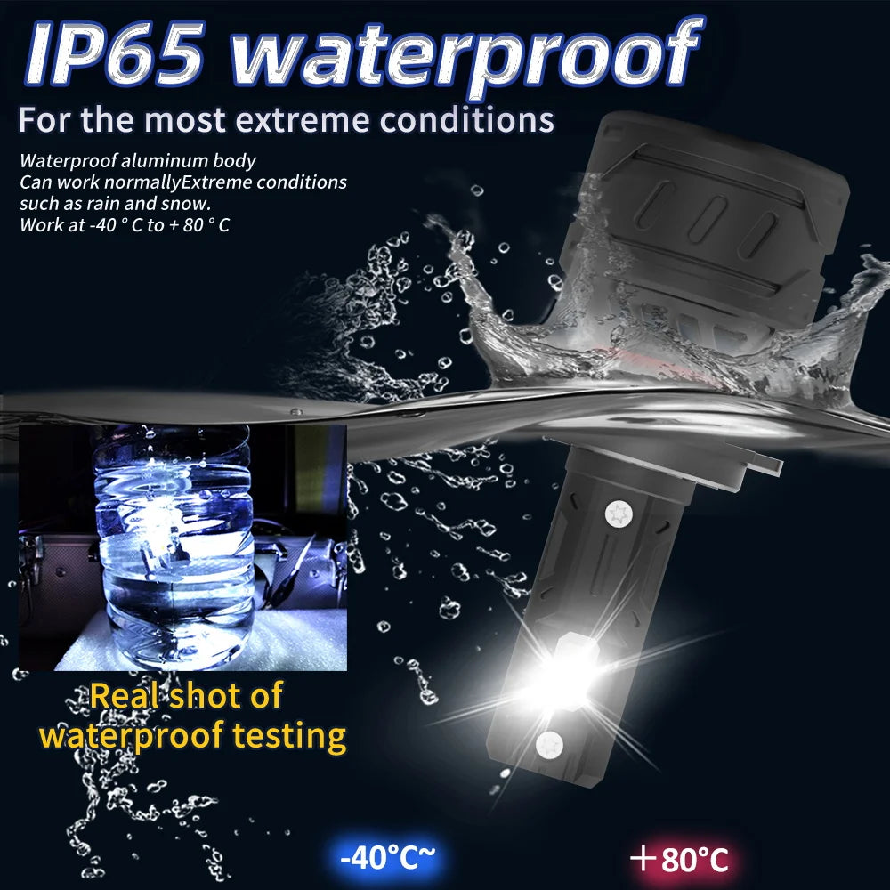 Xenplus Factory Wholesale E5S LED Car Headlights 60W 16000LM 6500K White DC9-18V Universal Fit H1/H3/H4/9007 Vehicle