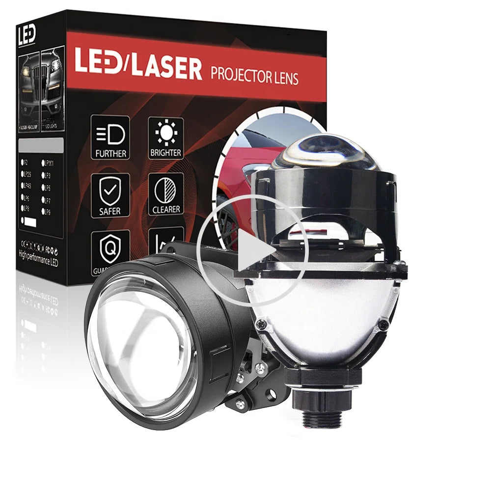 XENPLUS LP23 2.5 INCH 110W RHD/LHD 12V 10000LM 6000K IP68 H4 Led Light Car Led Headlight Bulb Led Projector Lens