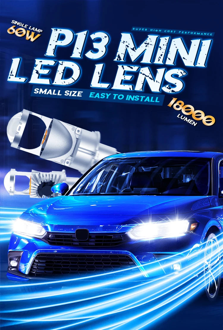 Xenplus 9~32V Low Beam 60W High Beam 70W 18000Lm Recessed Linear Led Spotlight With Anti Glare Lens Car Headlight