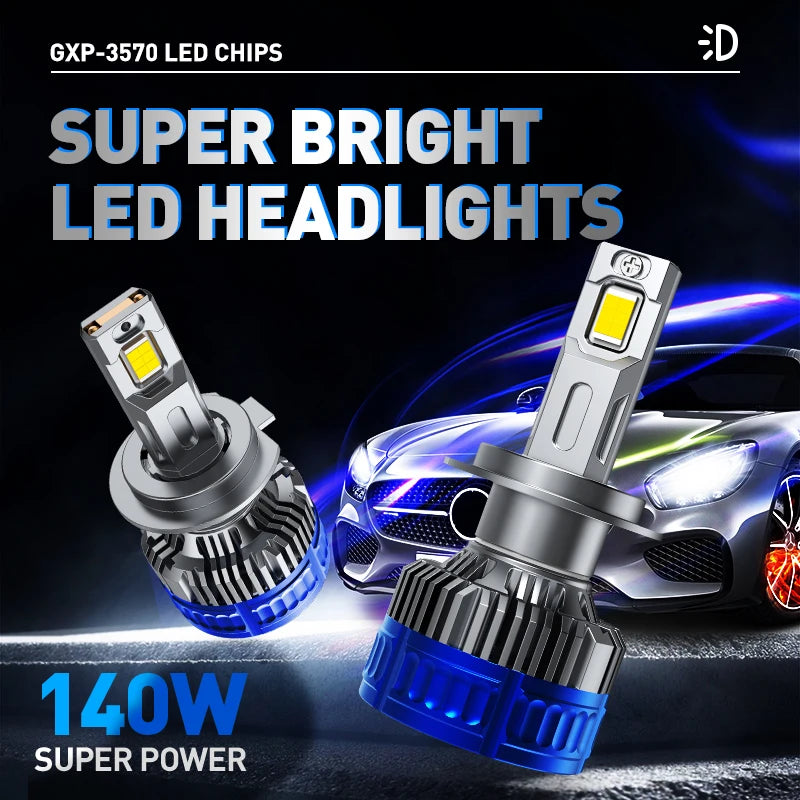 XENPLUS Wholesale Price 360 Degree 140W NEW F66 H1 H3 H4 H7 H11 Led H13 9004 9005 9006 9007 9012 48000LM 6000K