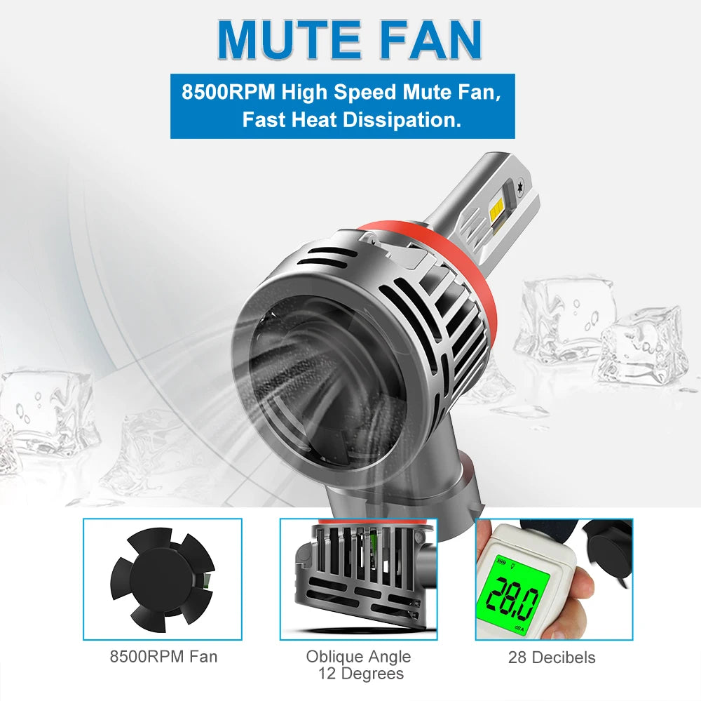 W15 12V 140W NEWEST 30000lm FLIP CHIP Plug and Play Wireless H1 H3 H4 H7 H11 9005 9006 9012 880 Car Led Auto Headlight Bulbs