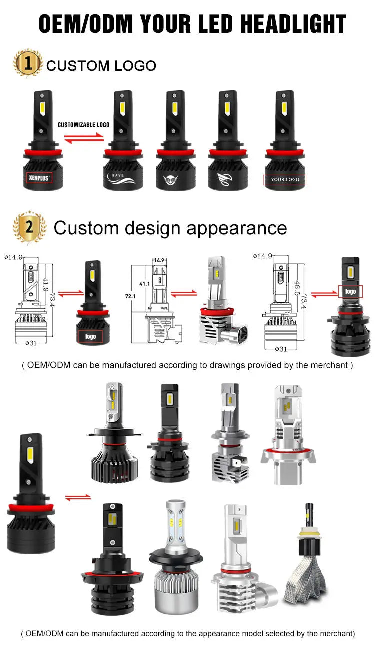 XENPLUS Factory Wholesale Price Car Light 35w Led D Series Headlight D1s D2s D3s D4s D5s Xenon Led Light Bulb
