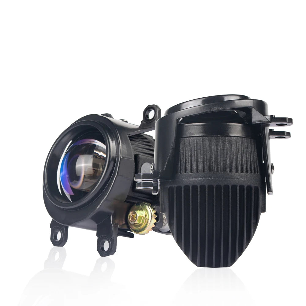 XENPLUS New LF13 Led Headlights 2.0 Inch Led Fog Lamp Lens White Light Yellow Light 6000k 3000k Bi Led Projector Fog Light Lens