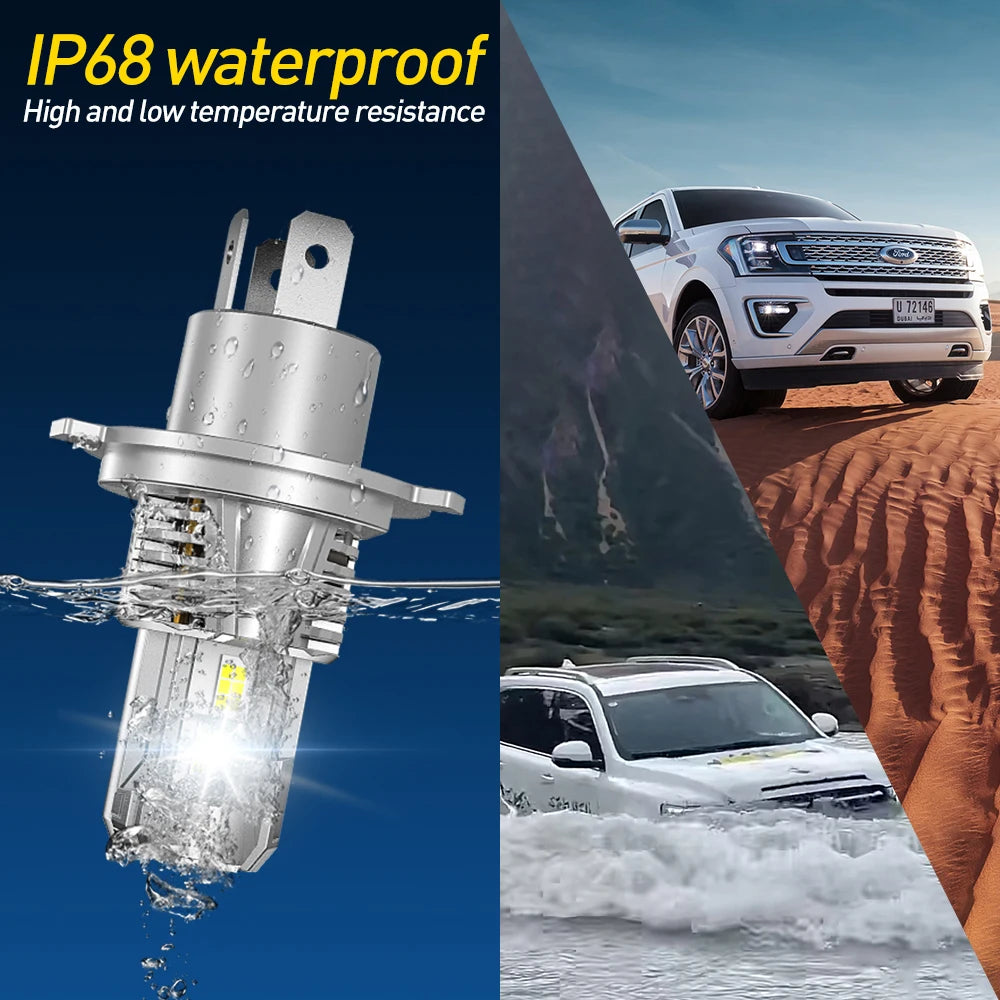 2025 Xenplus New Quick Easy Installation Plug & Play W10 Wireless H1 H4 H7 H11 9004 Car Bulb 100W 2000lumen Car Led Headlights