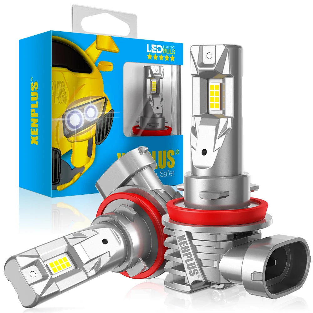 Xenplus W16 70W 20000LM 6500K 12V 7535 CHIP Plug and Play H1 H3 H4 H7 9005 9006 9012 880 H11 360 Degree CAR LED Headlights