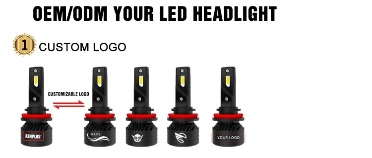 Xenplus NEW E3 H7 12V 60W 16000LM 6500K IP65 ZES Chip Single Beam Motorcycle Light Fog Light Car Led Headlight Bulbs