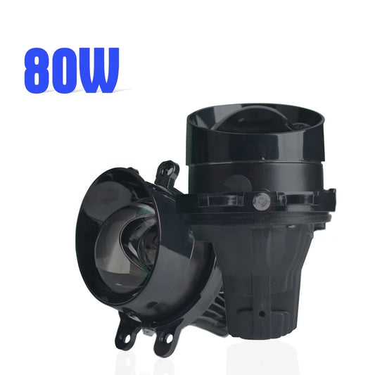 Xenplus Factory Wholesale 12V 80W 6500K 25000LM High Low Beam Fog Lamp Projector Universal 3.0 Inch Led Fog Projector Lens