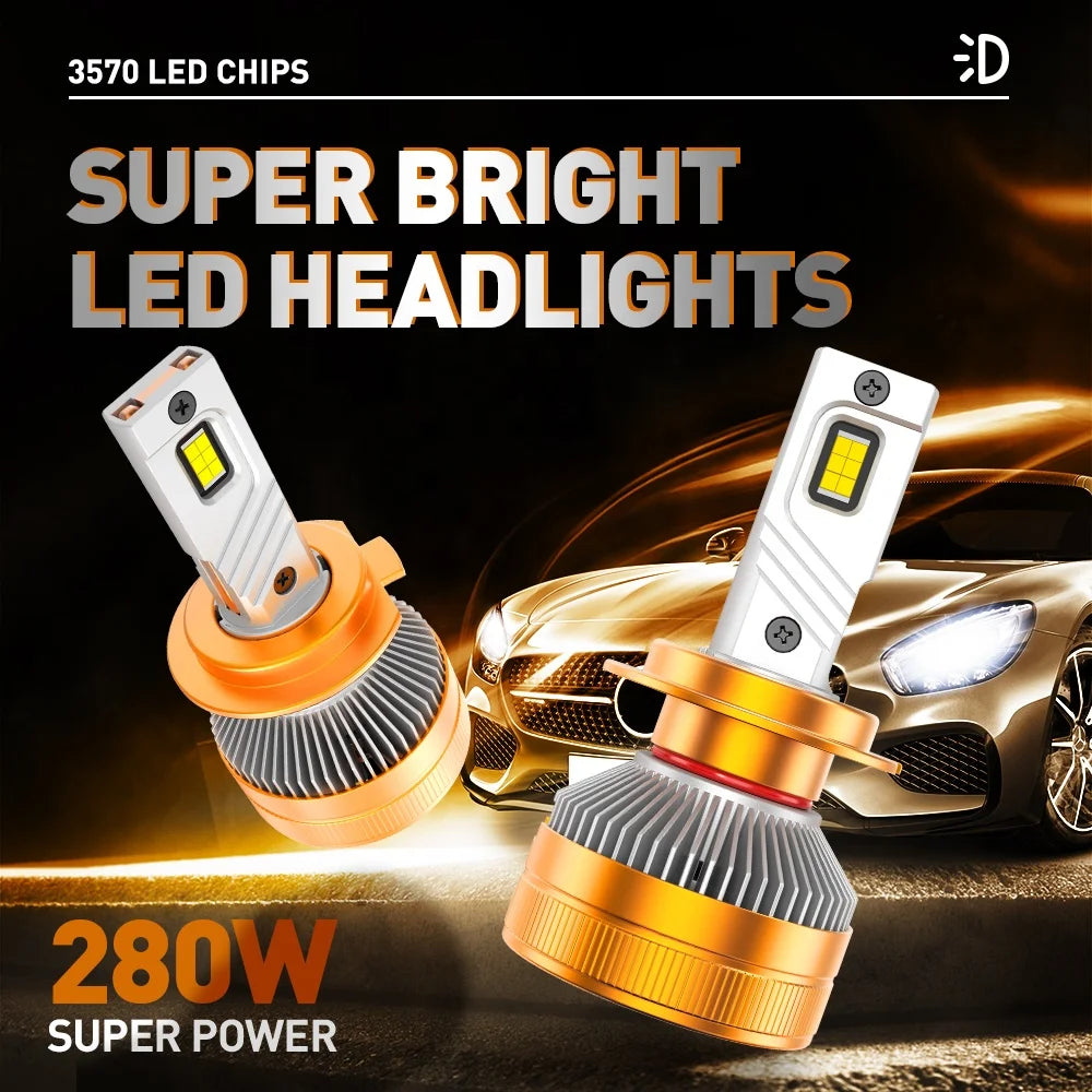 XENPLUS F140 280W 48000LM 6500K H1 H4 H7 H11 LED Headlight Bulb for BMW 12V New Condition Car LED Headlight Bulb Car Headlights