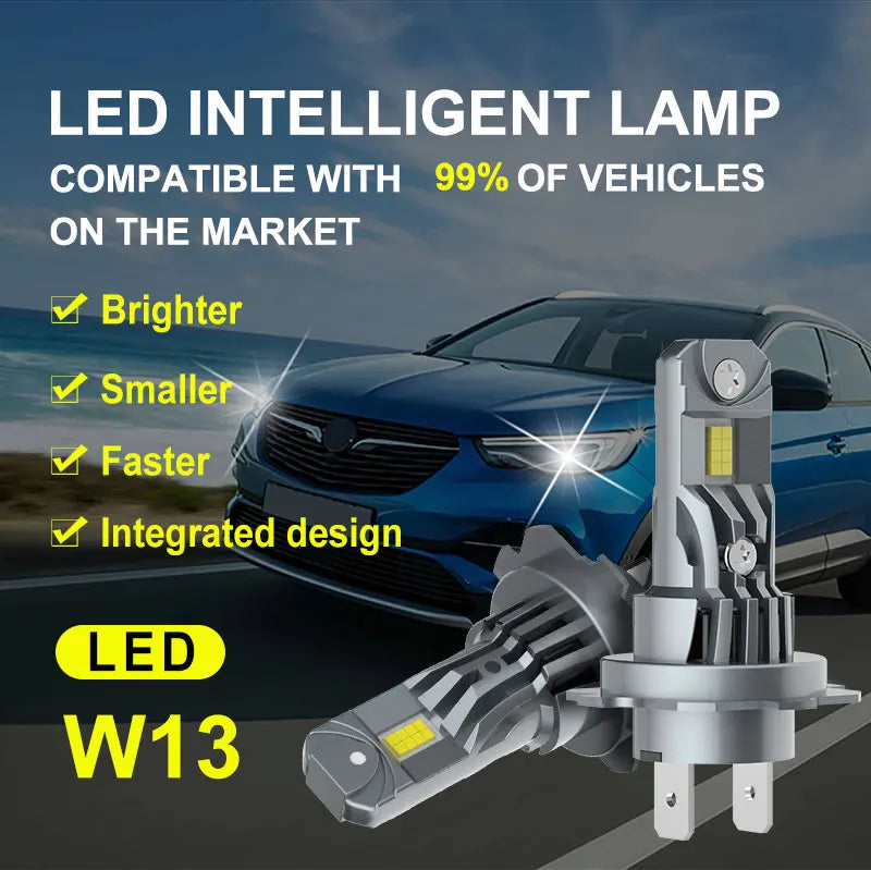Xenplus W13 9V-36V 70W 12000lm 6500K IP65 Plug and Play Wireless H1 H4 H7 H11 9005 9006 9007 9012 880 Car Led Headlight Bulbs