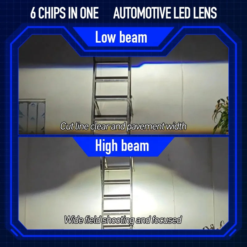 XENPLUS LP23 2.5 INCH 110W RHD/LHD 12V 10000LM 6000K IP68 H4 Led Light Car Led Headlight Bulb Led Projector Lens
