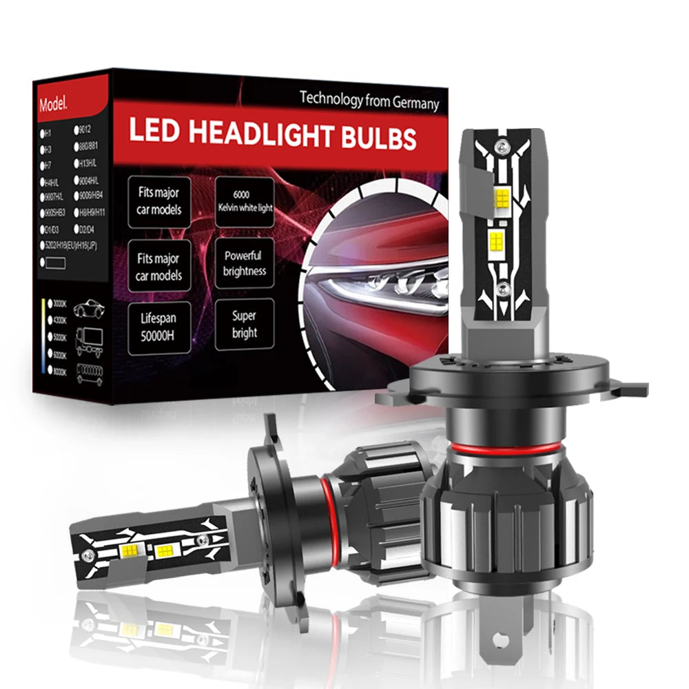 Xenplus 880 Led Fog Light Bulb H1 H7 H8 HB4 H13 Led Headlight 6000K Waterproof 50W 360-degree Led Car Headlight
