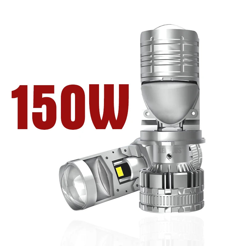 Xenplus Super Bright P18 12v Canbus H4 150w 6500k 45000Lm Cooling System 9+6 Chips Led Motorcycle Car Mini Len Headlight