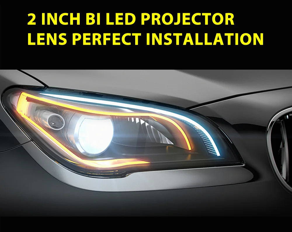 Hot Sale Blue Lens LPW2 RHD LHD H4 Universal 80W Auto Mini Size Bi-Led Projector 1.8Inch 2inch 2.5inch Led Projector Lens