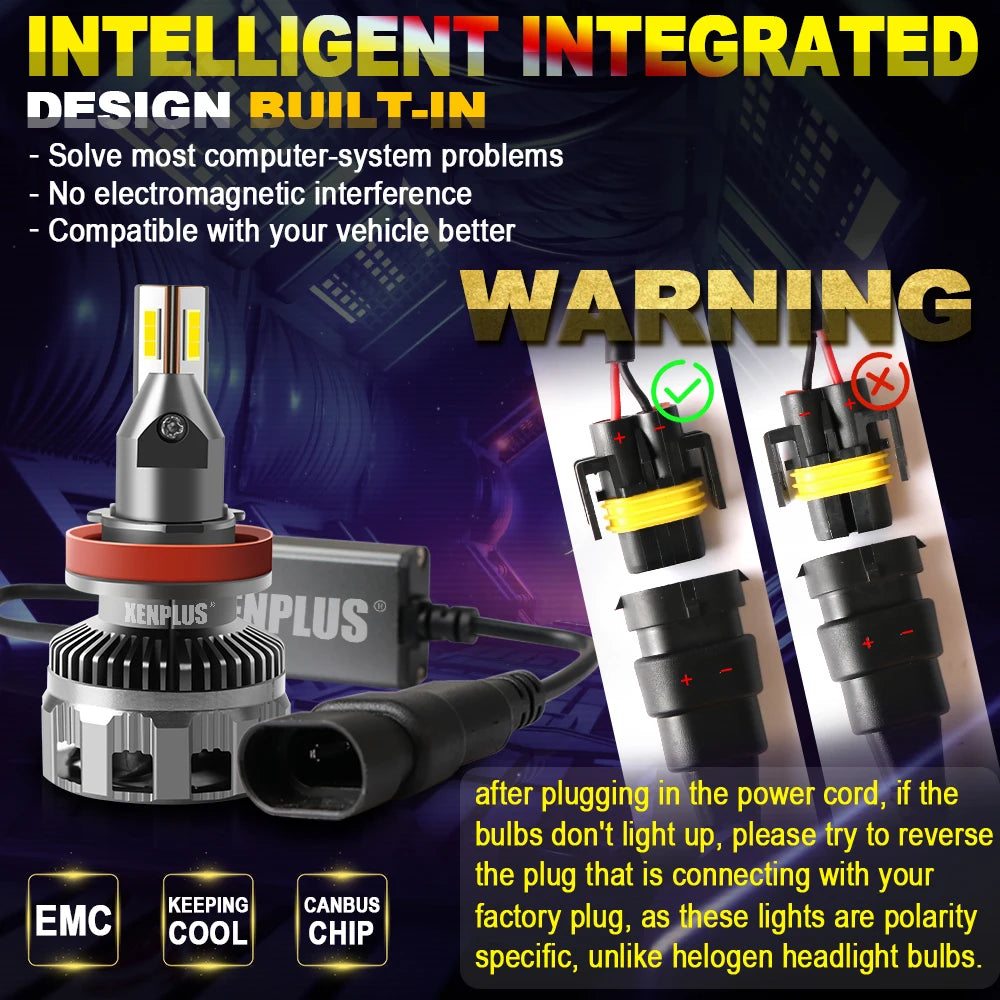 New P2 80W 20000lm 6500K 3570 Chip 9005 9005 9012 H7 H11 Led Single Beam Fog Light Motorcycle Light Car Led Headlight Bulbs