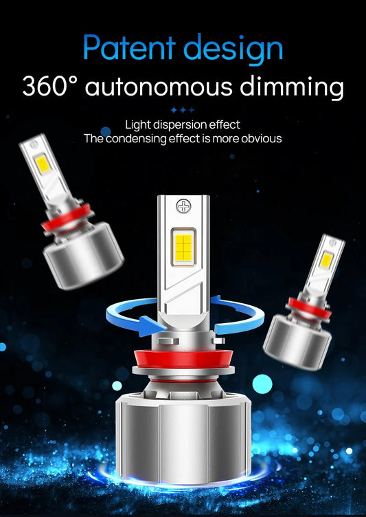 New Wholesale XENPLUS F180 Super High Power 360W 55000LM 6500K 4570 Chip H1 H7 H8 H9 H11 9005 9006 9012 Led Headlight Bulbs