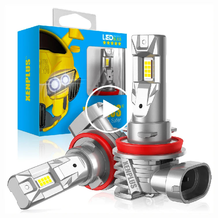 Xenplus W16 70W 20000LM 6500K 12V 7535 CHIP Plug and Play H1 H3 H4 H7 9005 9006 9012 880 H11 360 Degree CAR LED Headlights