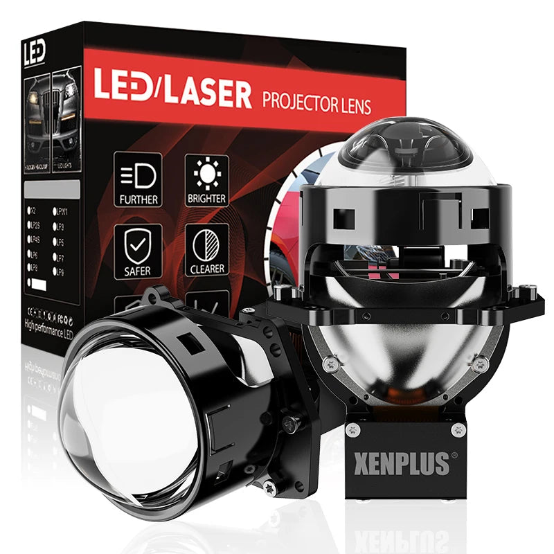 XENPLUS LP37 180W 50000LM 6500K IP68 Waterproof High Power Strobe 3 Inch Led Projector Lens