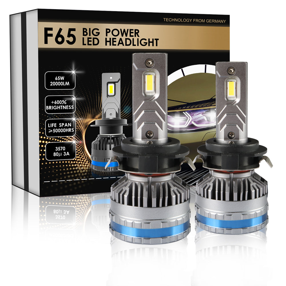 XENPLU LED HEADLIGHT F65 65W H1 H3 H4 H7 H11 H13 9004 9005 9006 9007 881 880 9012