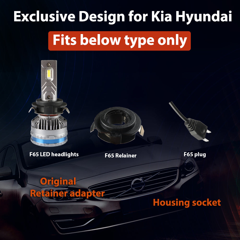 XENPLU LED HEADLIGHT F65 65W H1 H3 H4 H7 H11 H13 9004 9005 9006 9007 881 880 9012