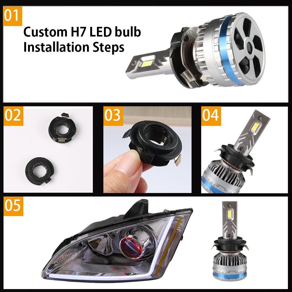 XENPLU LED HEADLIGHT F65 65W H1 H3 H4 H7 H11 H13 9004 9005 9006 9007 881 880 9012