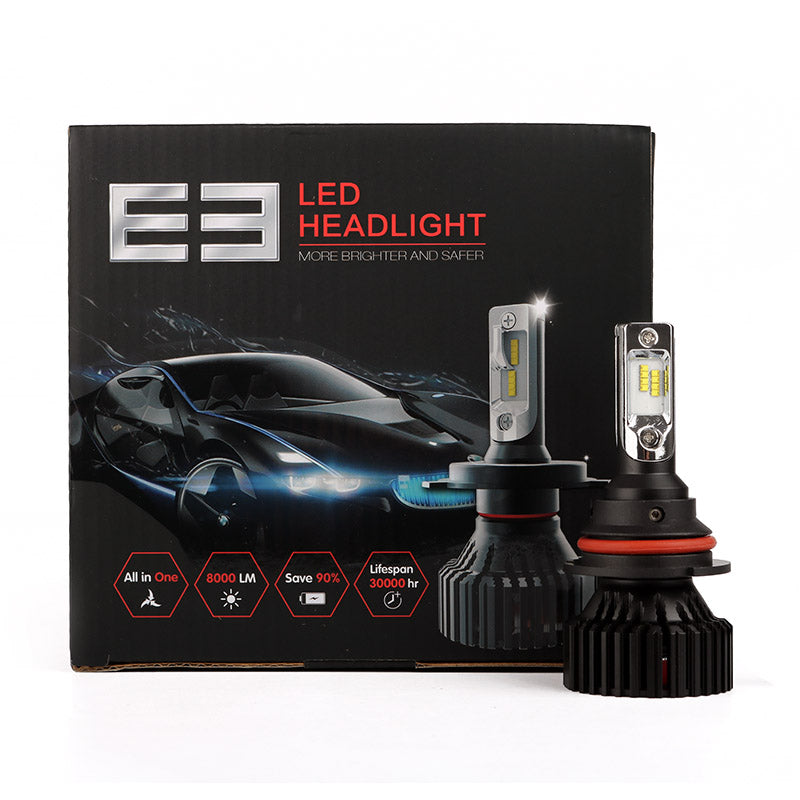 Xenplus led headlight E3 60W 16000LM ZES 6500k H1 H4 H7 9004 9005 9006 9007