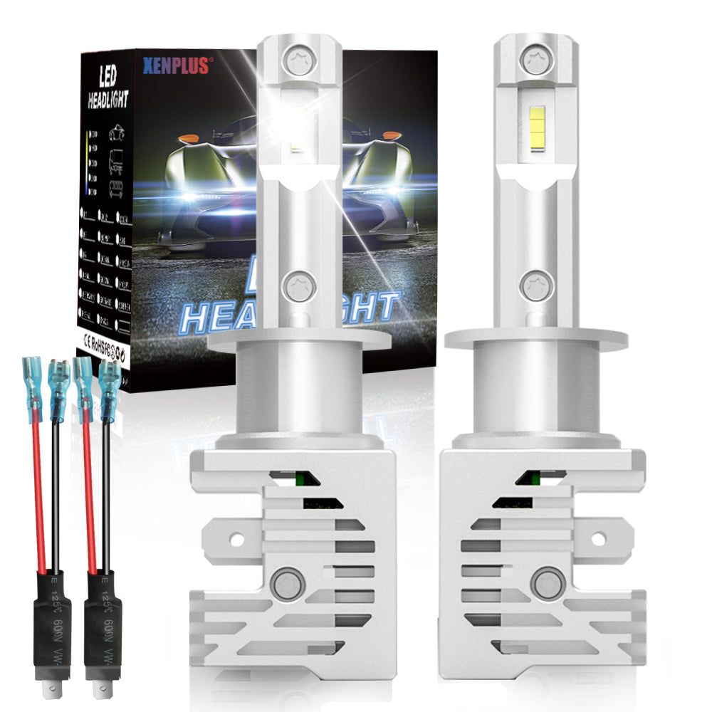 Xenplus LED Headlight W series W3 H4 H11 9005 9006 50W 6000LM fanless CSP Led Chip Motorcycle bulb