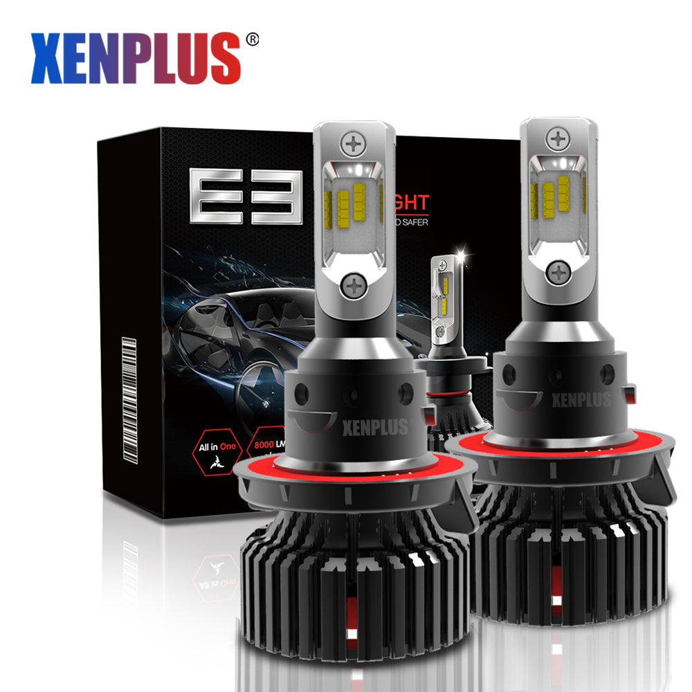 Xenplus led headlight E3 60W 16000LM ZES 6500k H1 H4 H7 9004 9005 9006 9007