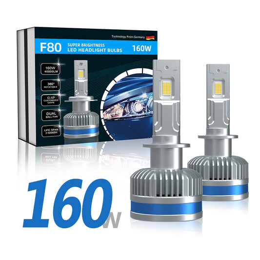 XENPLUS LED Headlight F Series F80 High Power 160W 40000LM Led Car Bulbs