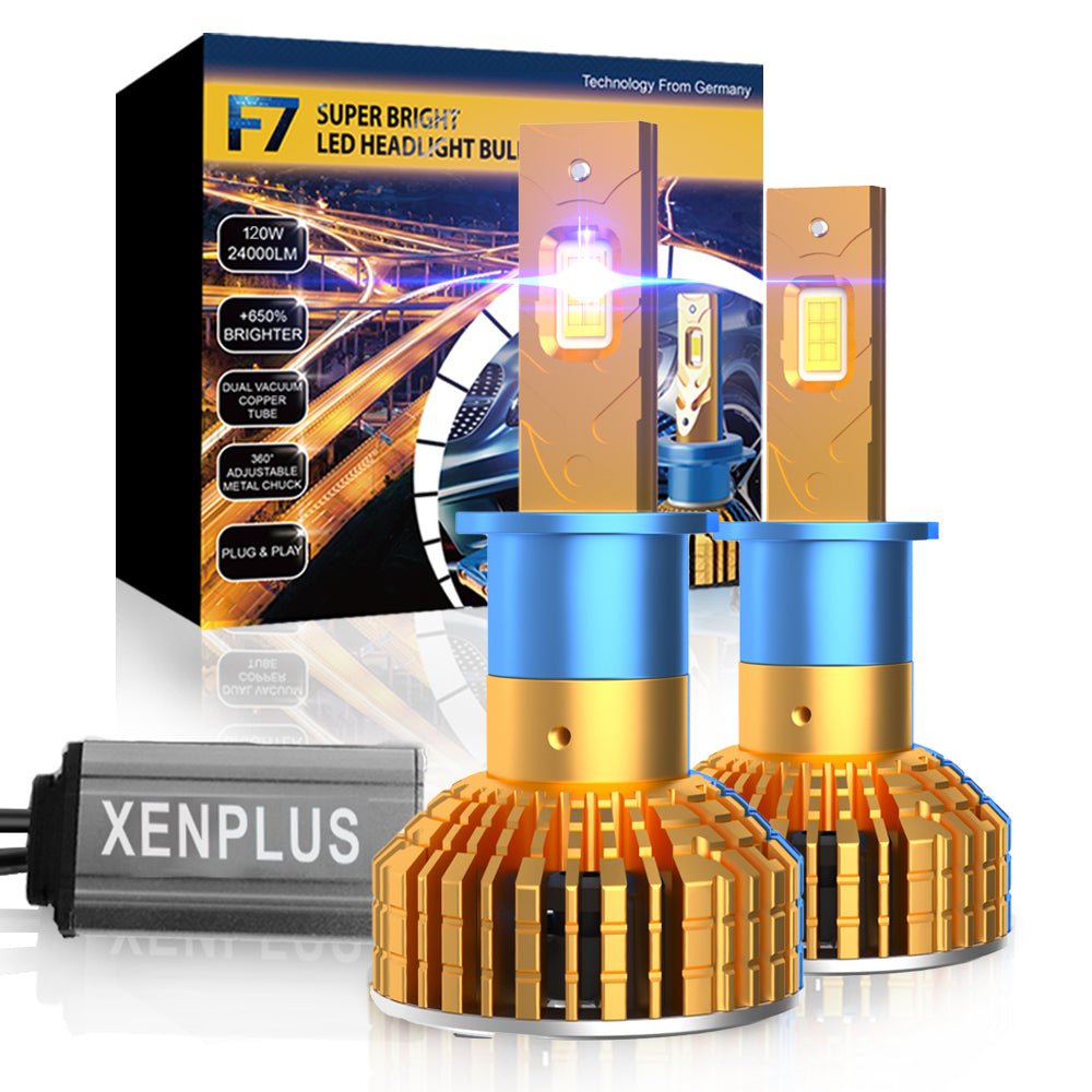 XENPLUS LED Headlight F Series F7 Hot Sell 120W 24000LM 12V 24V Car Fog Light