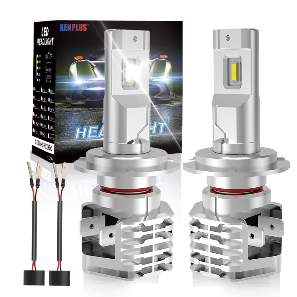 Xenplus LED Headlight W series W3 H4 H11 9005 9006 50W 6000LM fanless CSP Led Chip Motorcycle bulb
