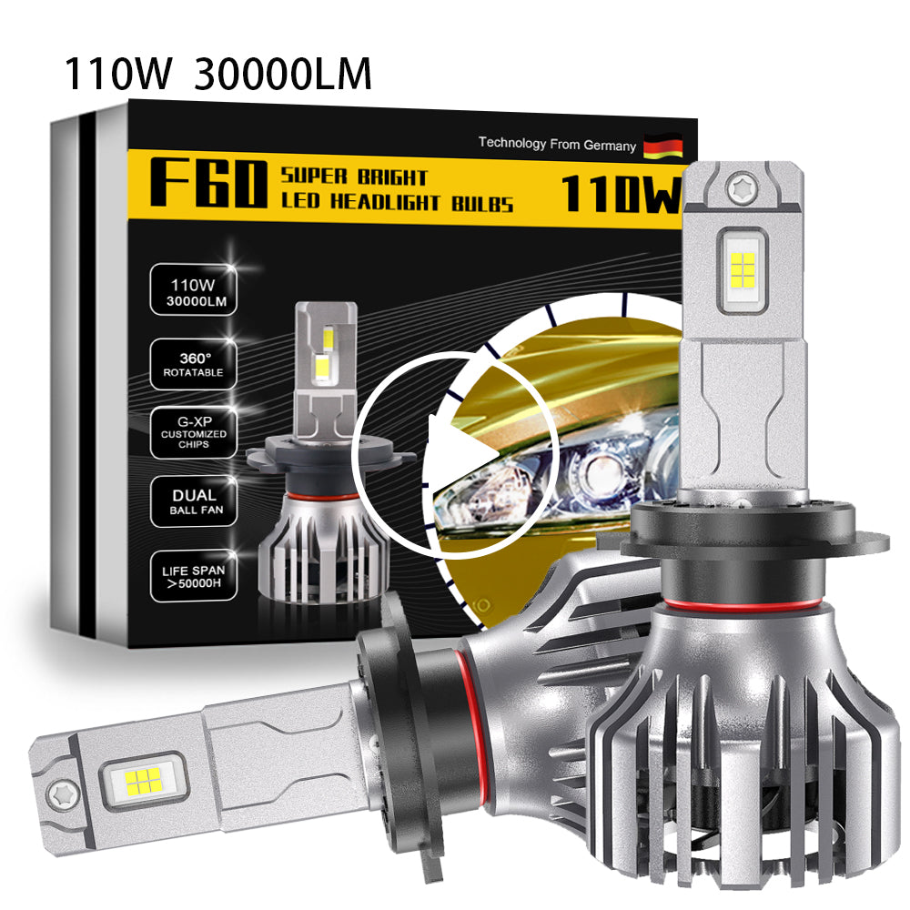 Xenplus LED Headlight F Series F60 Cheapest Price Car 110W 6500K 110W 30000LM Auto Fog Light Led Lamp