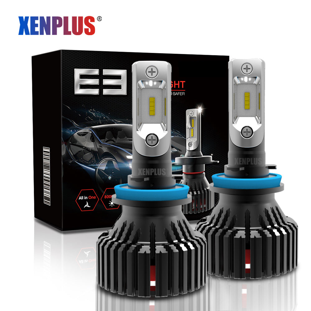 Xenplus led headlight E3 60W 16000LM ZES 6500k H1 H4 H7 9004 9005 9006 9007