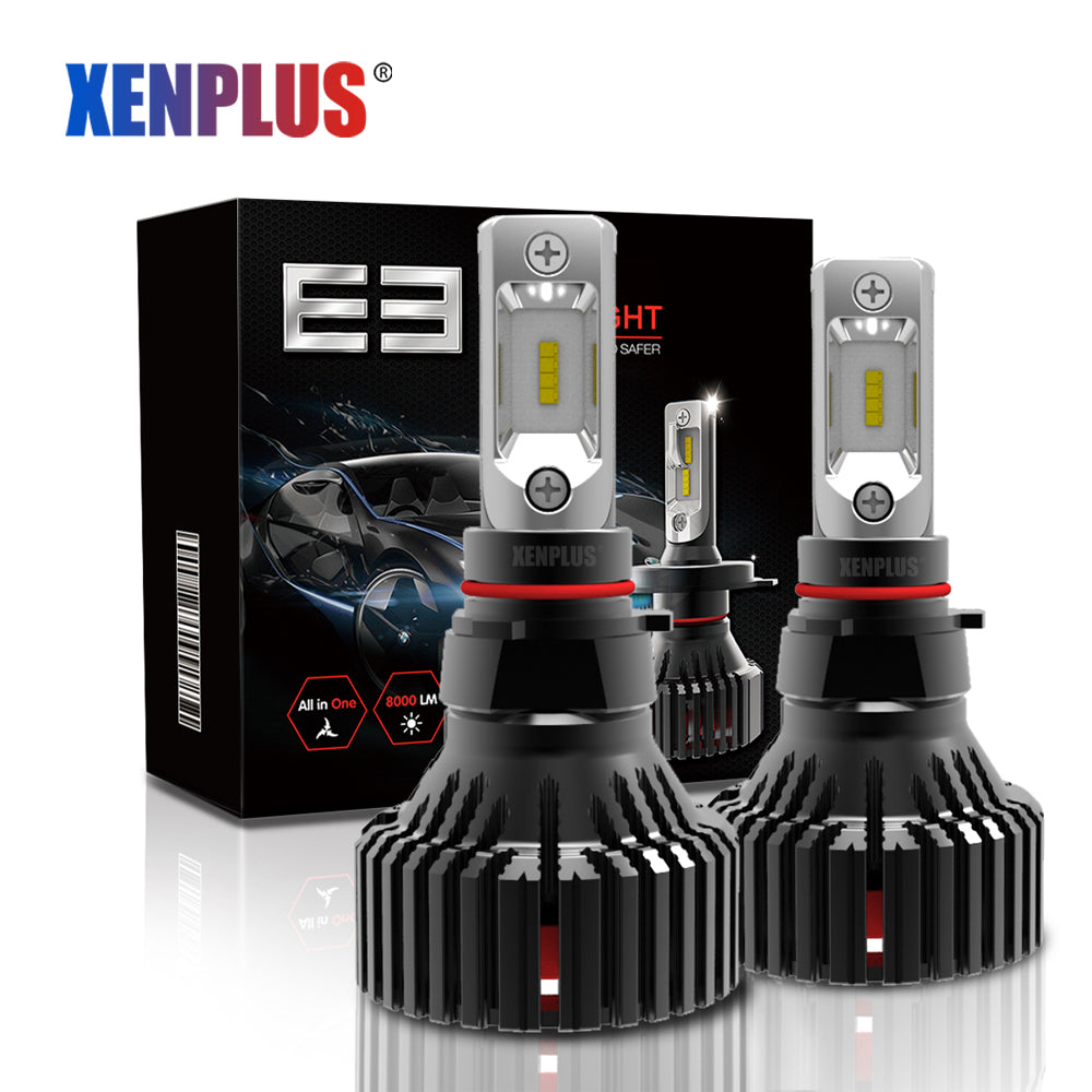 Xenplus led headlight E3 60W 16000LM ZES 6500k H1 H4 H7 9004 9005 9006 9007
