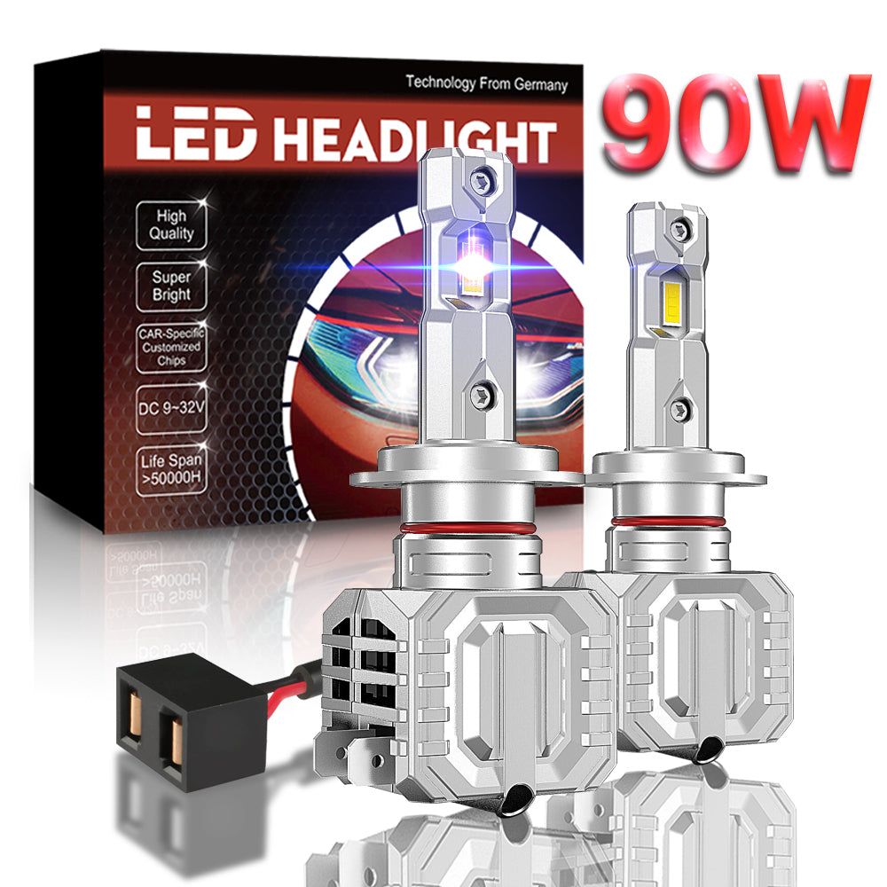 XENPLUS LED Headlight W6 W series Plug and Play 90W 10000LM 1:1 Size Fog Light