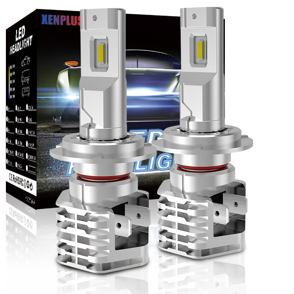 Xenplus W3 2pcs Car Led Headlight H7 H4 H1 H3 H11 H8 H9 9005 9006 Fog Lamp 12000LM CSP Chip Auto Light Bulb