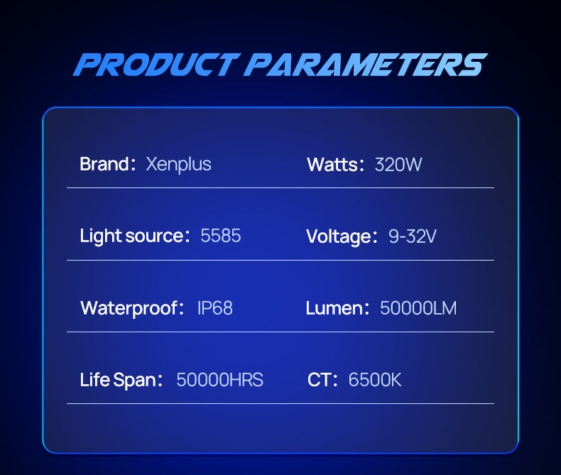 XENPLUS U160 320W 50000LM 6500K Four Copper Tubes for LED Light Car LED Headlight H7 Others Car Light Accessories