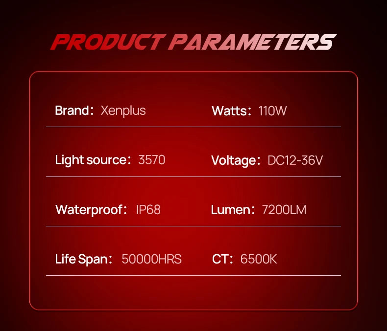 Xenplus High Power U20 120w 3570 Chip Ip67 Waterproof Super Bright 360 Degree Adjustable Beam Pattern H4 Led Headlight
