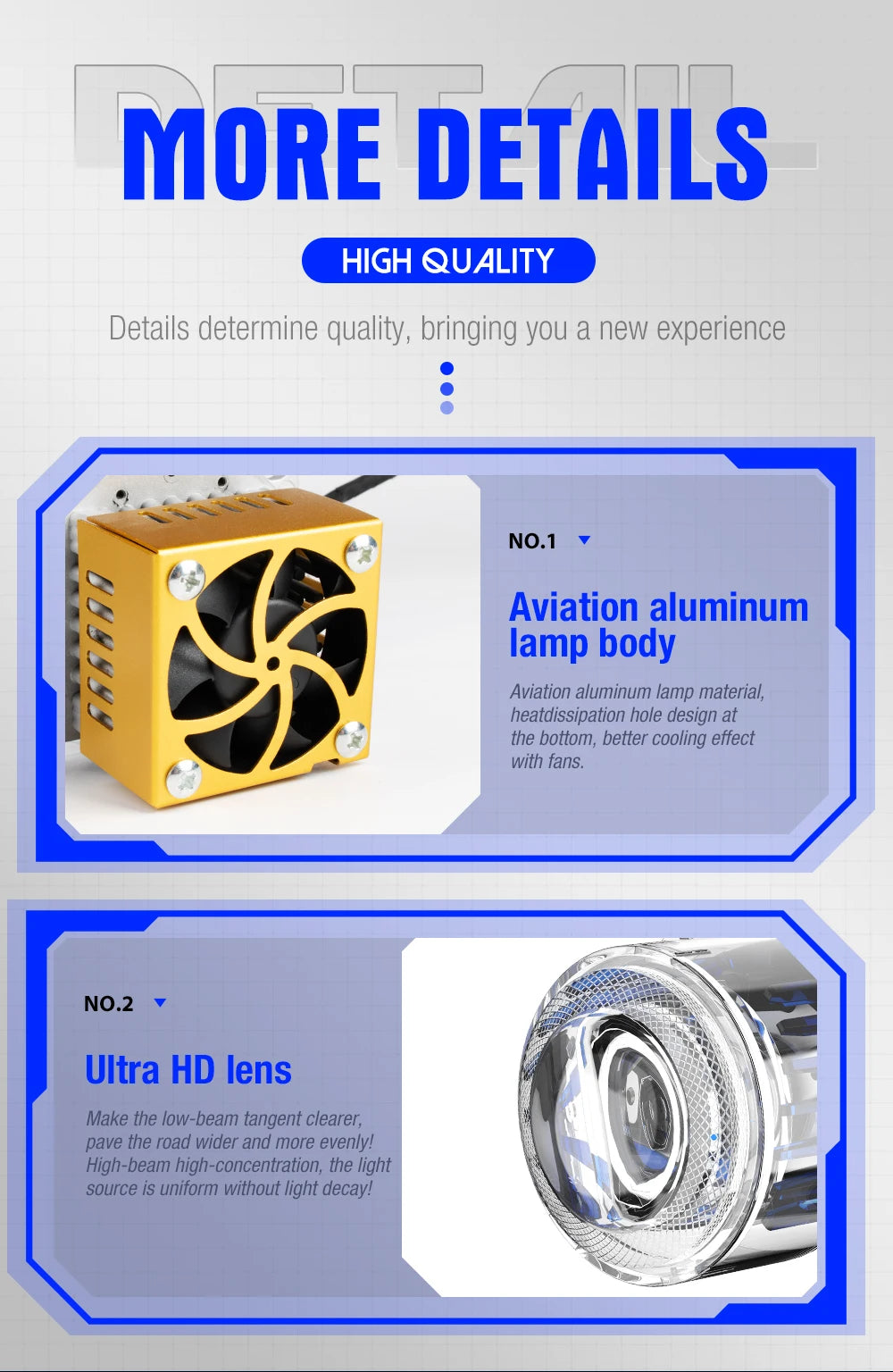Custom Logo LAP01 3 Inch 12V 24V 6500k IP68 Waterproof Projector Headlight for Car Bi LED Projector Lens