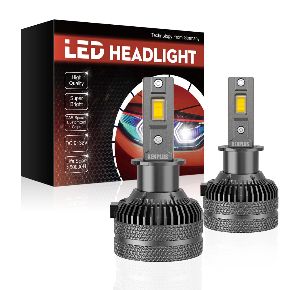 Xenplus High Power U20 120w 3570 Chip Ip67 Waterproof Super Bright 360 Degree Adjustable Beam Pattern H4 Led Headlight